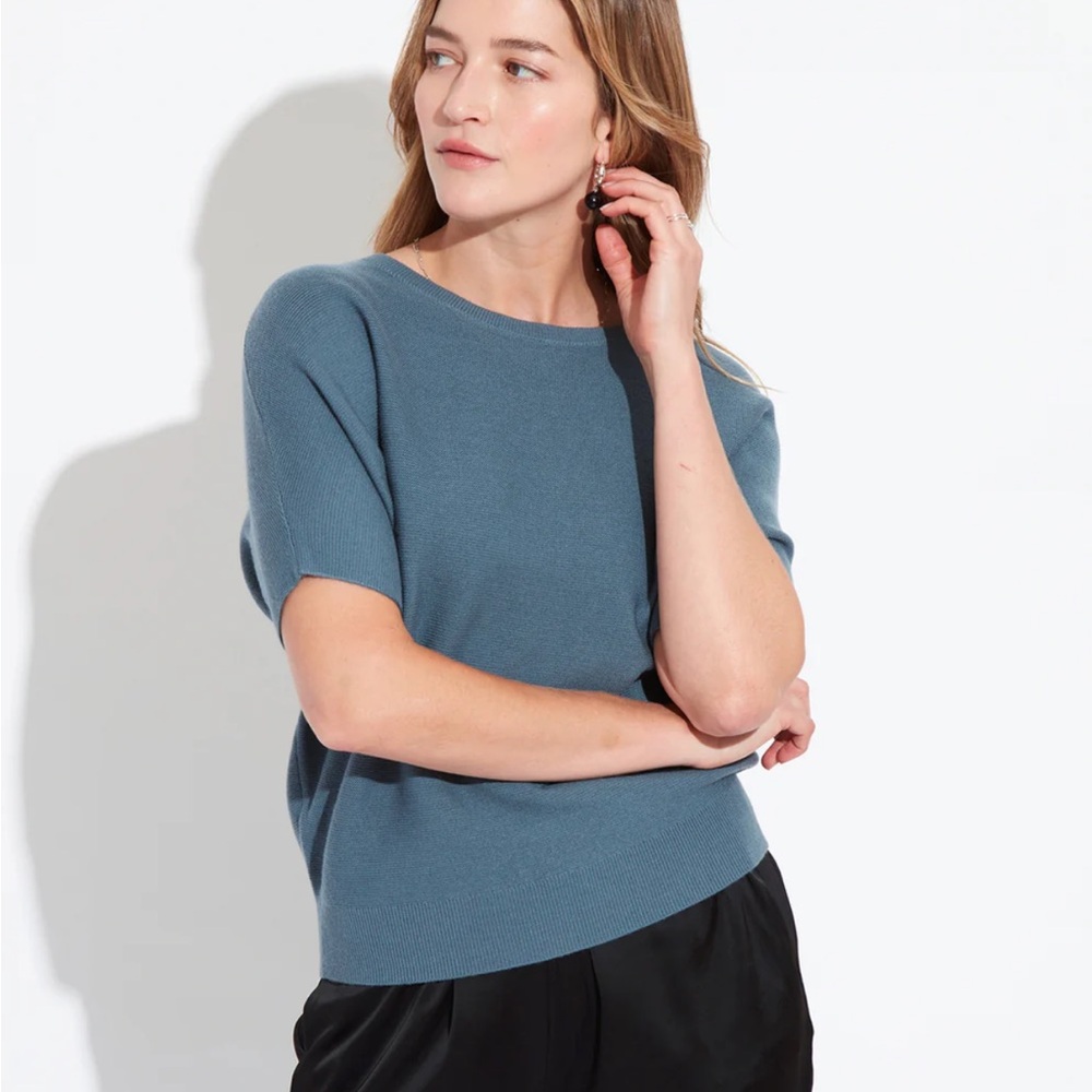 Elegant Blue Women's Top